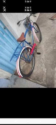 Bicicleta antiga Caloi arco duplo completa.