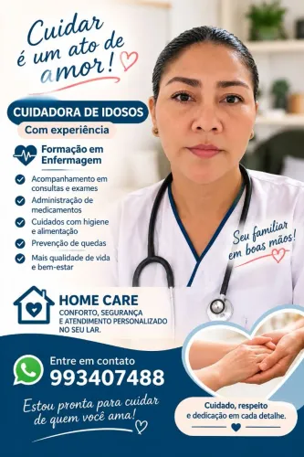 Cuidador de idosos / acompanhante hospitalar