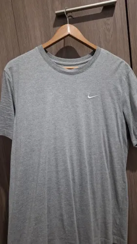 camiseta cinza nike slim fit original 