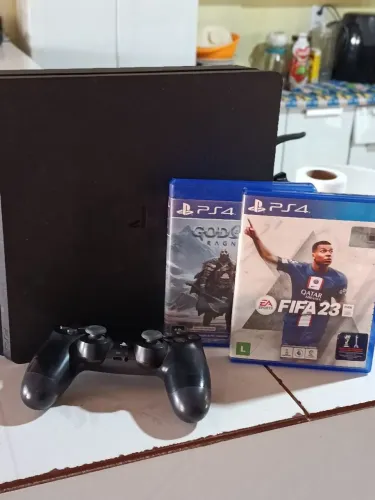 PS4 SLIM MUITO CONSERVADO!
