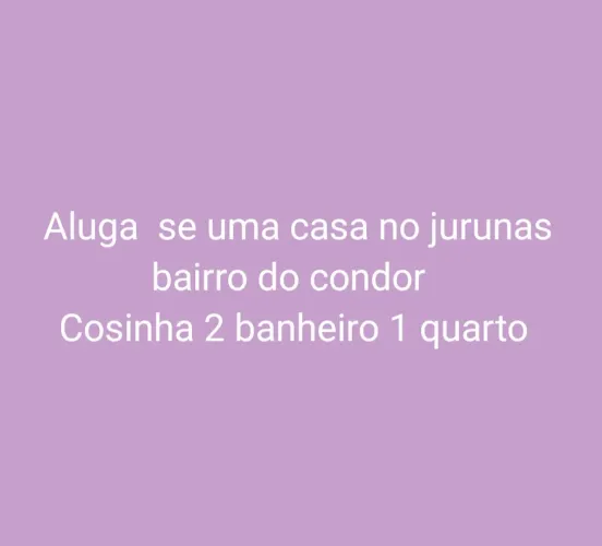 Aluga se uma casa no jurunas bairro do condor