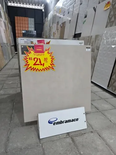 PISO CERÂMICO RETIFICADO 52X52 R$ 21,99M²