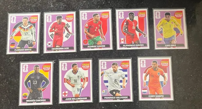 Lote 9 figurinhas Extra Lilas Copa 2026 - Originais