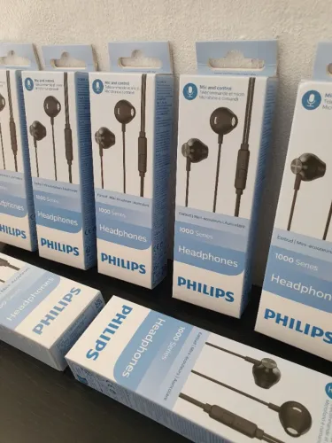 Fone Com Fio Philips Original no Precinho - Com Microfone