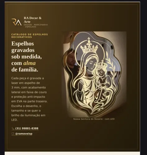 RA Decor e Arte em espelhos