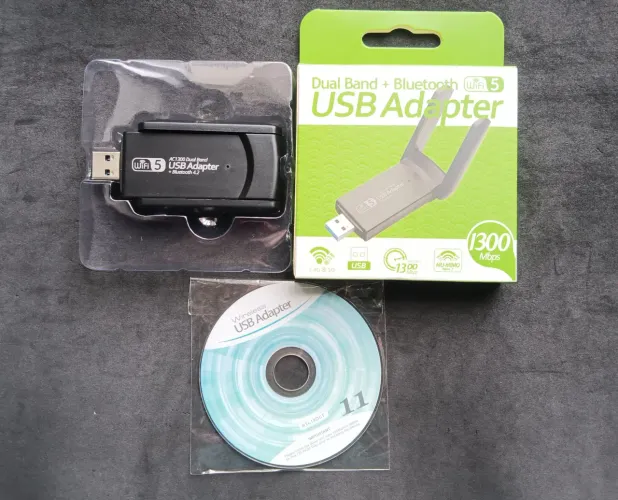 Adaptador wifi/bluetooth USB 3.0, novo