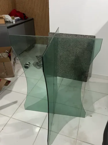 Vendo pé de mesa de vidro 