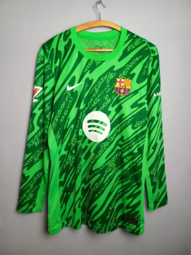 camisa de goleiro barcelona nike g