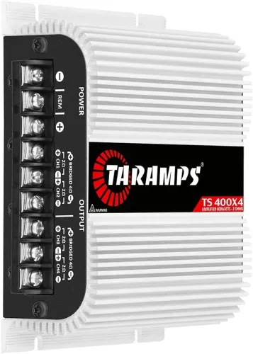 Módulo Taramps TS 400x4 2 ohms 400 W RMS 4 Canais Amplificador Som Automoti