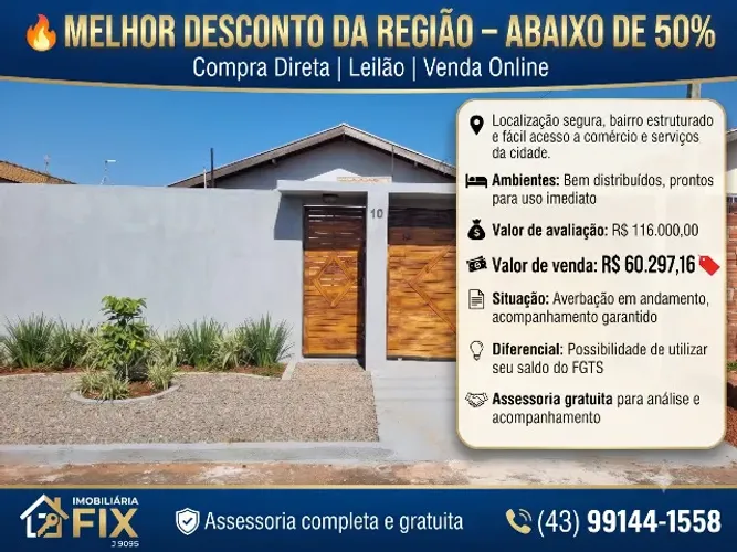 ? MELHOR DESCONTO DA REGIÃO - ABAIXO DE 50% Compra Direta | Leilão | Venda Online