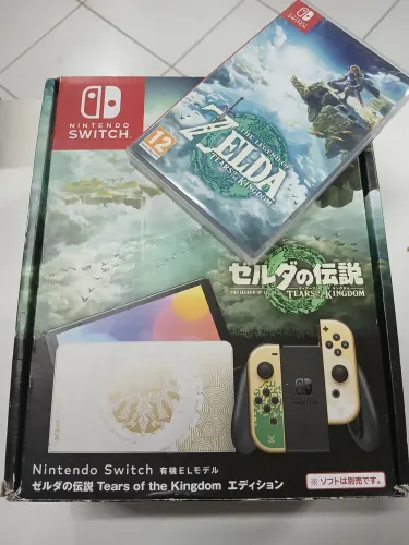 Nintendo Switch Oled Tears of the Kingdom com jogo original