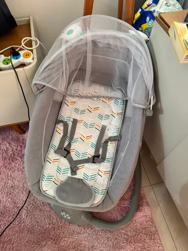 Cadeira Techno de Descanso Infantil Automática Musical Bebê Mastela