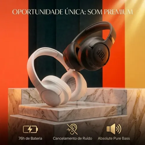 FONE DE OUVIDO JBL TUNE 780 BT NC BLUETOOTH ORIGINAL LACRADO