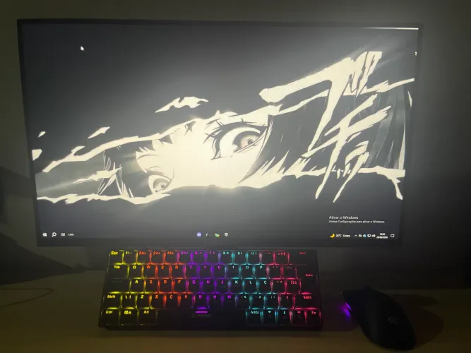 MONITOR,TECLADO E MOUSE SEMINOVOS