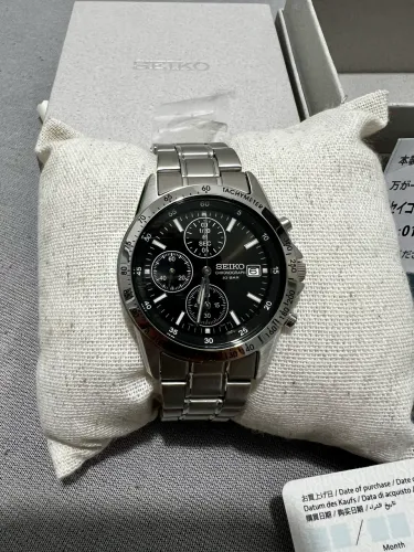 Relógio Seiko Spirit Chrono Preto SBTQ041 ?JDM?