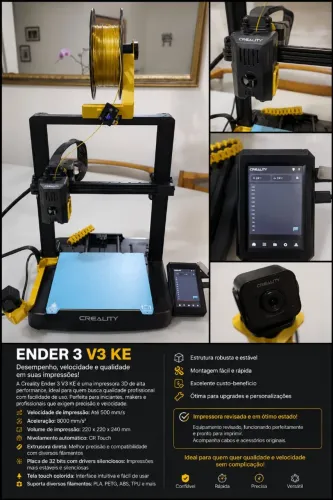 Vendo ou troco impressora 3d Ender 3 V3 KE