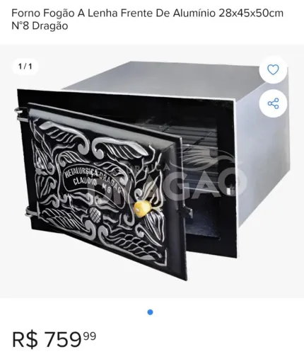 Forno a lenha completo com espátula pizza