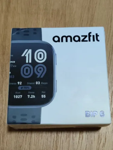 Amazfit Bip 6 Smartwatch Azul e Preto com tela de 1.97 pol. Lacrado