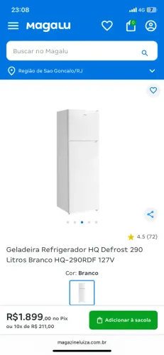 Geladeira HQ duplex 