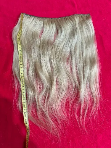 Mega hair humano, loiro e liso natural.?