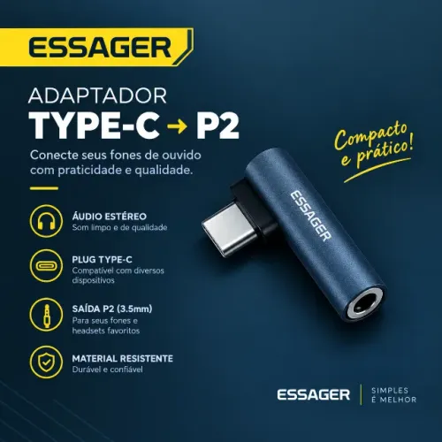 Adaptador iPhone Fone de Ouvido