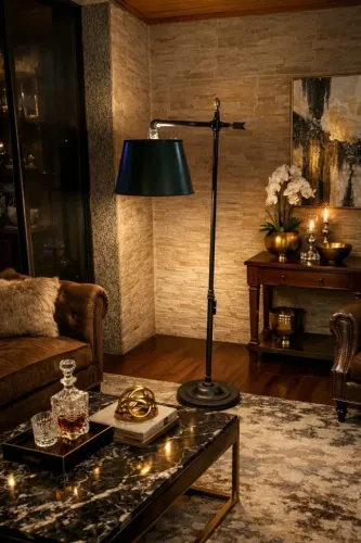 Luminária de piso Francesa estilo Bouillotte 