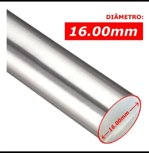 Barra Redonda Trefilada Inox 304 Ø16mm x 1 Metro