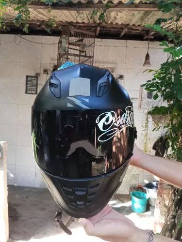 CAPACETE NORISK FF302 PRETO FOSCO