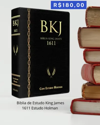 Biblia de Estudo King James 1611 Estudo Holman 