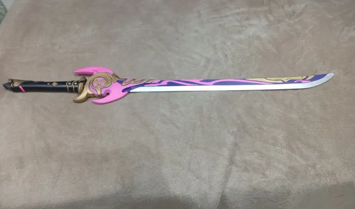 espada de borracha genshin impact cortadora de neblina prop para cosplay