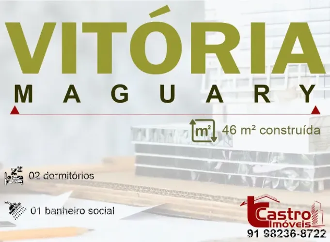 Vendo Apto no Condomínio VIRÓRIA MAGUARY. 2/4. 01 banheiro. 46m². G.C010