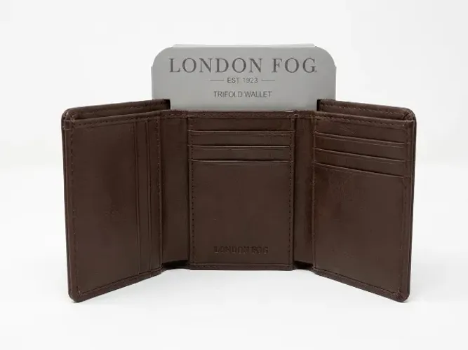 Carteira Masculina London Fog Trifold - Marrom (Nova / Importada)
