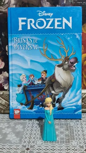 Livro Disney Frozen Brisas de Diversão + Boneca Elsa