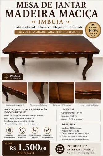 Mesa de madeira