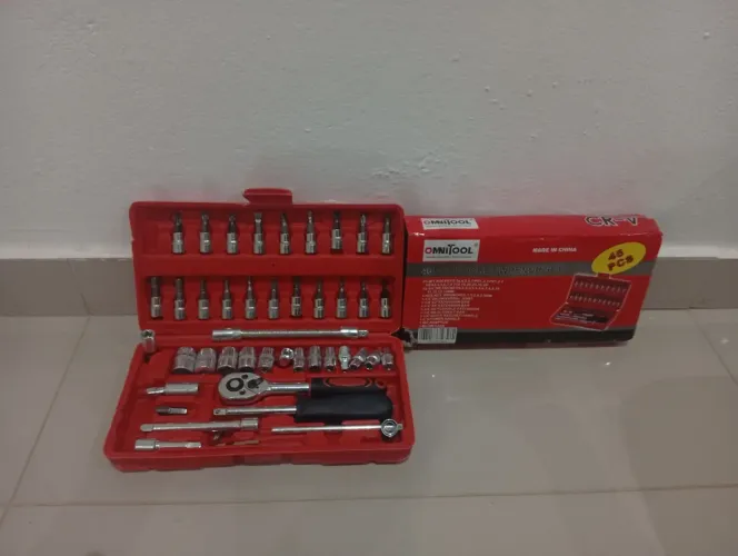 Kit ferramentas 46 peças novo 