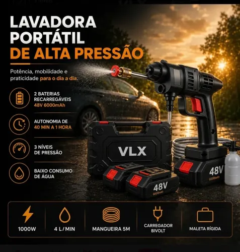 LAVADORA PORTÁTIL DE ALTA PRESSÃO
