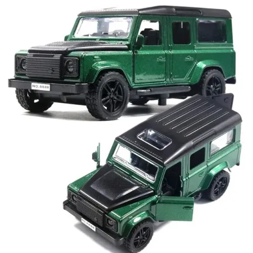 Miniatura Land Rover Defender 110 clássico 1/32 Abre Portas