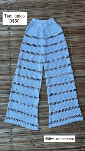 Calça tricô saída