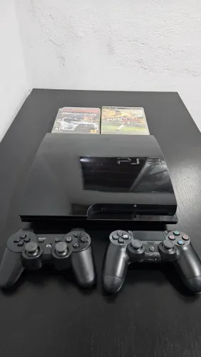 PS3 Slim Desbloqueado + Jogos Originais