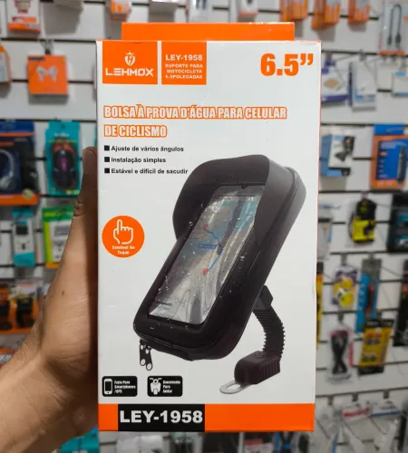Suporte de celular pra moto prova d'água 