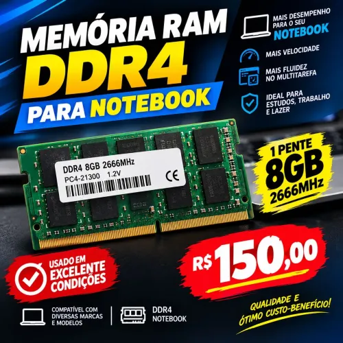 MEMORIA DDR4 8GB 2666MHZ - NOTEBOOK