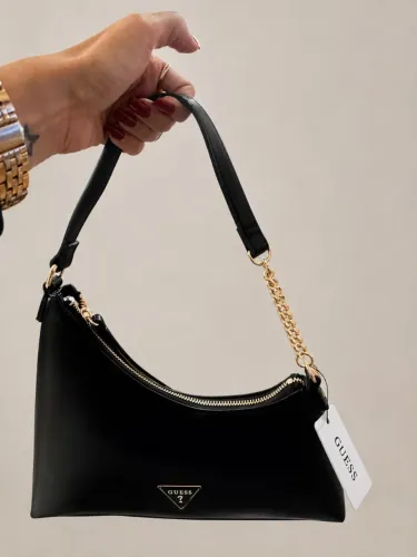 Bolsa Original Guess Soulder Bag Meia Lua Preta