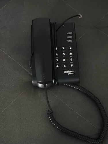 Telefone fixo com fio Intelbras Pleno ? preto.