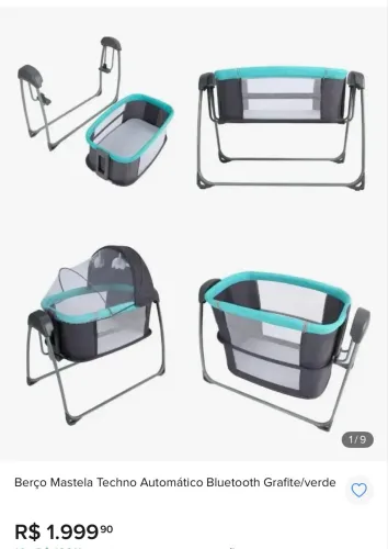 Berço portátil Mastela Techno Bluetooth