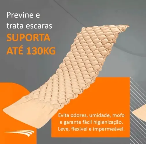 Colchão Pneumático Anti Escaras Com Motor 130kg Hidrolight