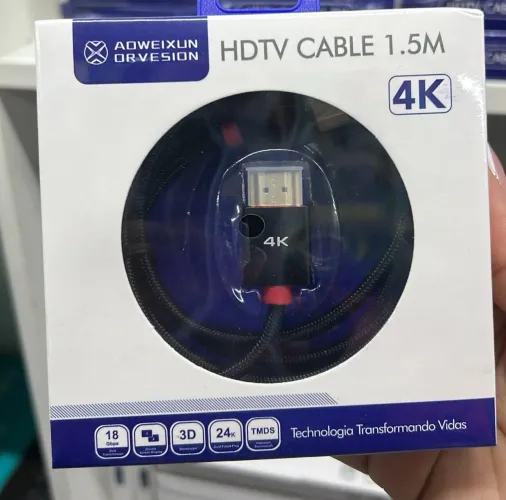 Cabo HDMI 4K 1,5 metros - Entrega Grátis