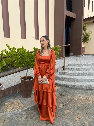 Vestido Terracota 