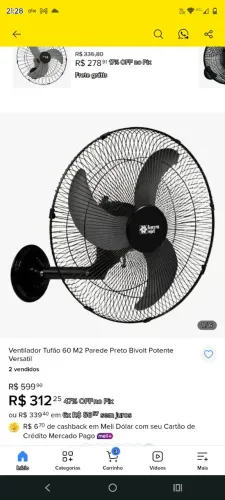 Ventilador 90 cm
