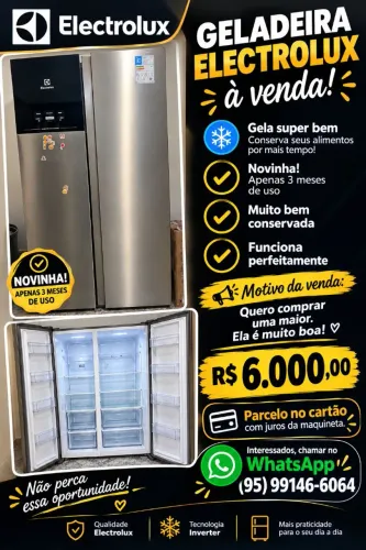 Vendo geladeira seminova