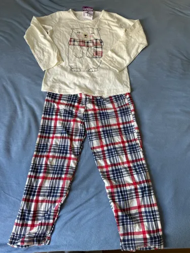 Pijama menina TAM 6 Xadrez longo